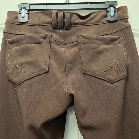 Allen B. by Allen Schwartz Women's Low Rise Straight Leg Pants Size 30 Brown - Picture 5 of 6